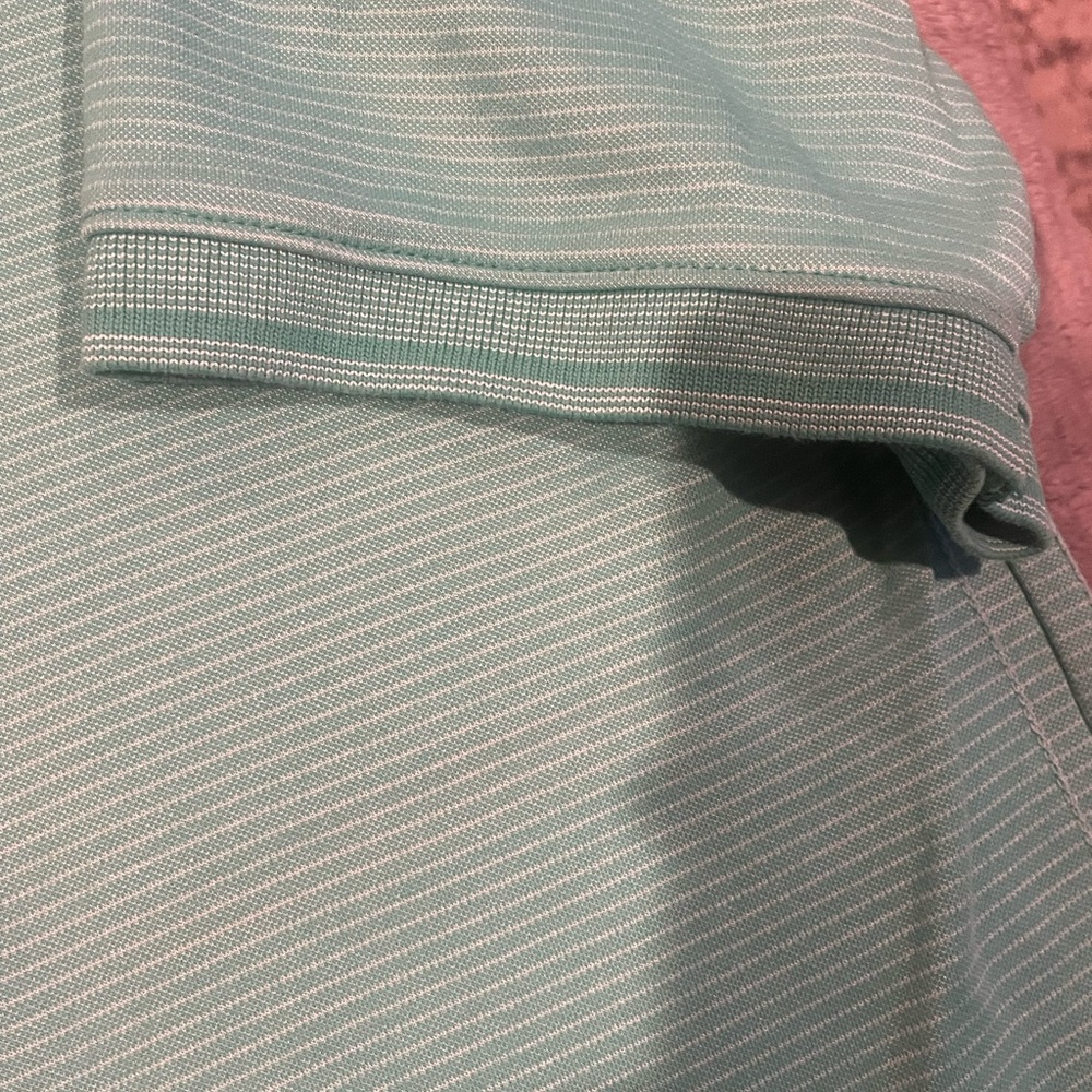 Tommy Bahama Enfielder 2.0 Polo Shirt Green/White Size Large - Picture 2 of 7